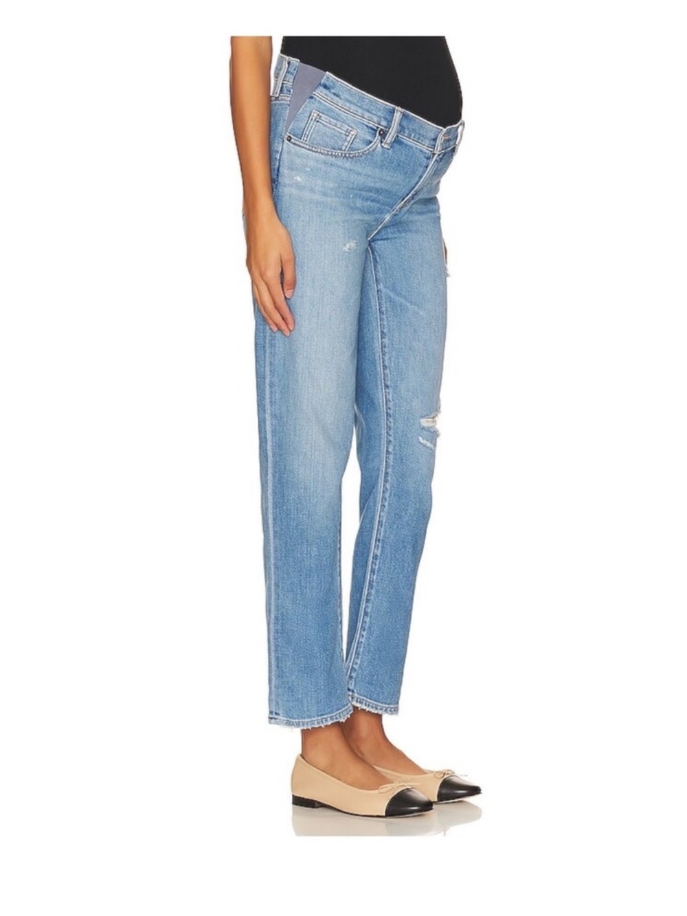 HATCH Maternity Jeans 29 Cropped Distressed